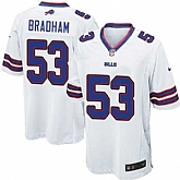 Nike Men & Women & Youth Bills #53 Bradham White Team Color Game Jersey,baseball caps,new era cap wholesale,wholesale hats